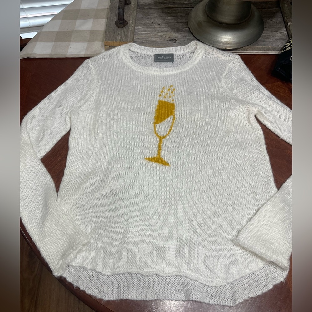 Wooden Ships Paola Buendia Champagne Sweater